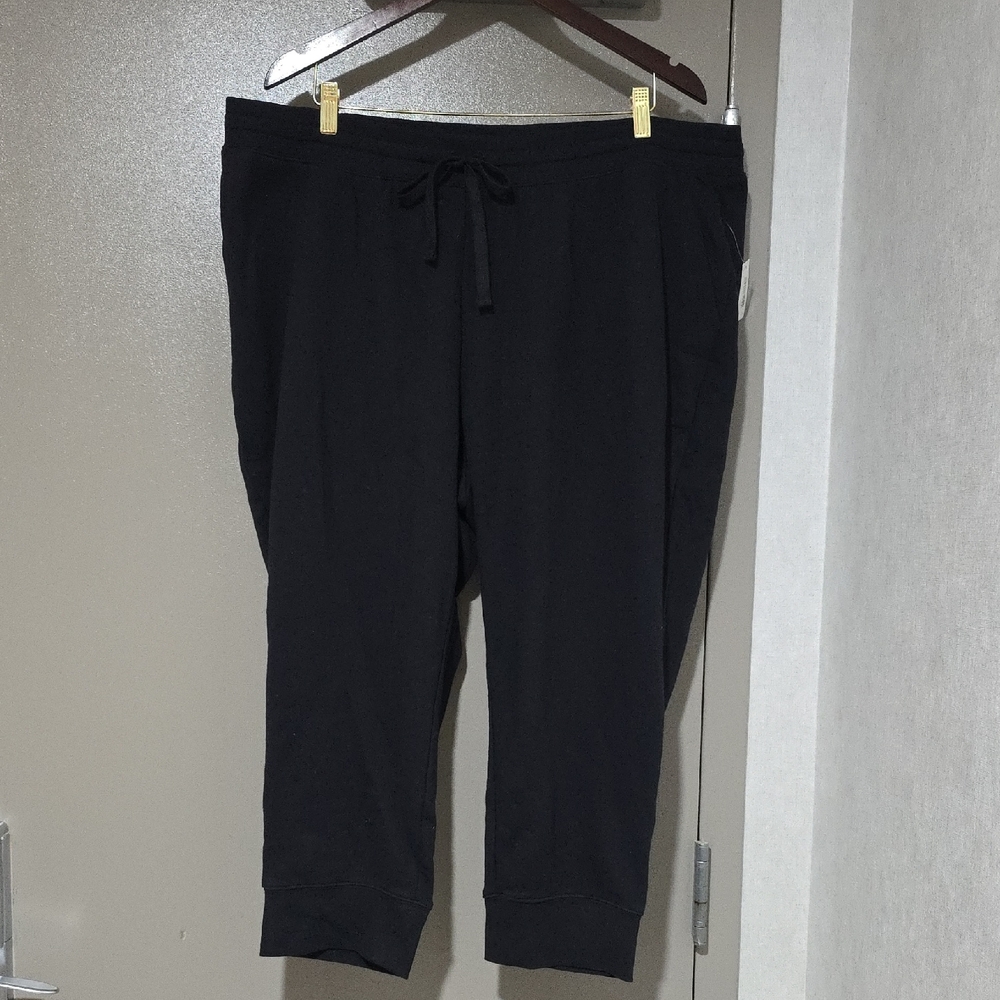 Women's Black Jogger Pants Size 3X Amazon Essentials With Pockets
